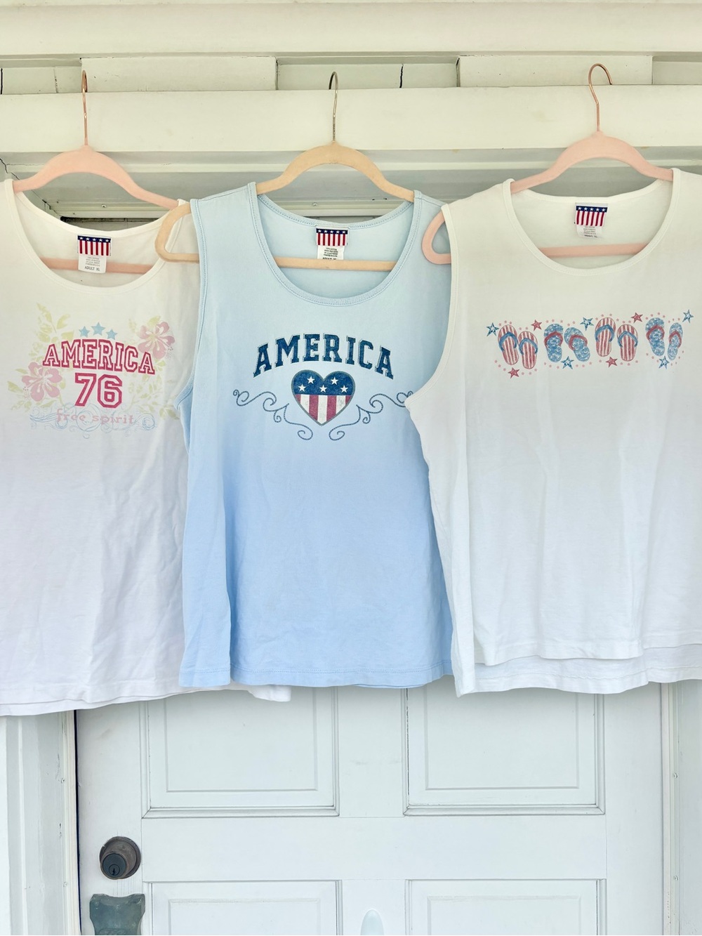Vintage Y2K Patriotic America Three Tank Bundle XL 🇺🇸 America 250